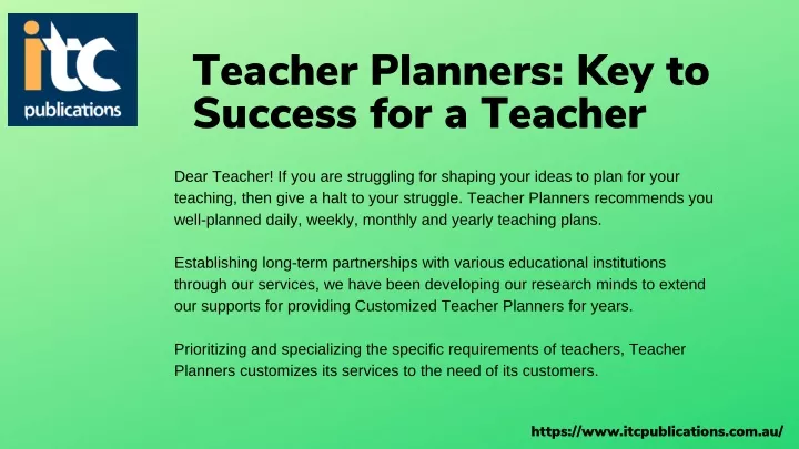 teacher planners key to success for a teacher
