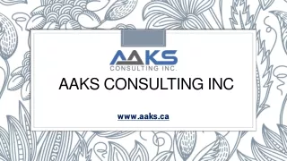 aaks consulting inc