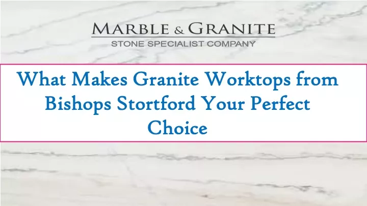 what makes granite worktops from what makes