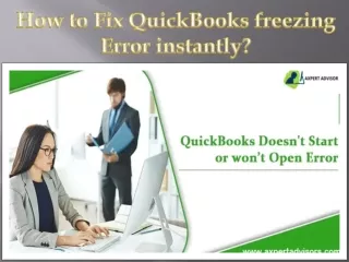 how to fix quickbooks freezing error instantly