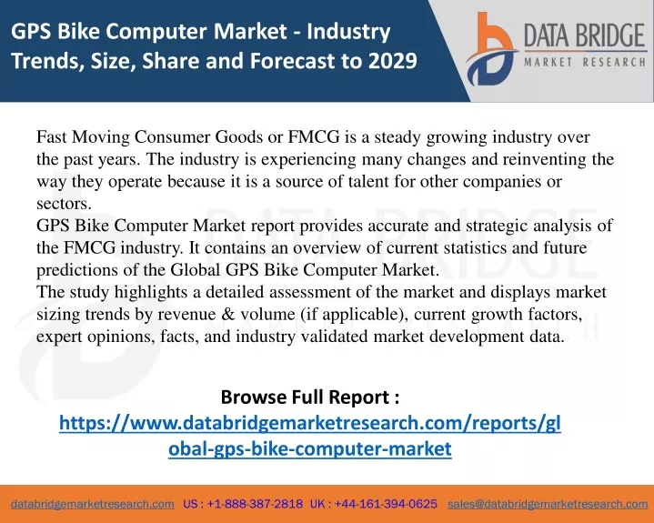 gps bike computer market industry trends size