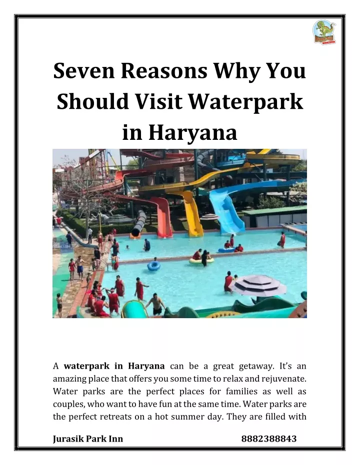 seven reasons why you should visit waterpark