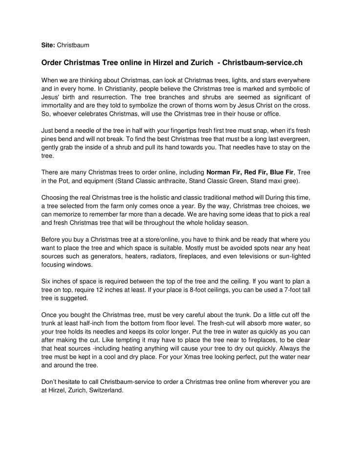 site christbaum order christmas tree online