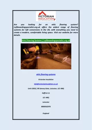 Attic Flooring Systems  Loftboardingspecialist.org.uk