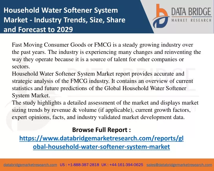 household water softener system market industry