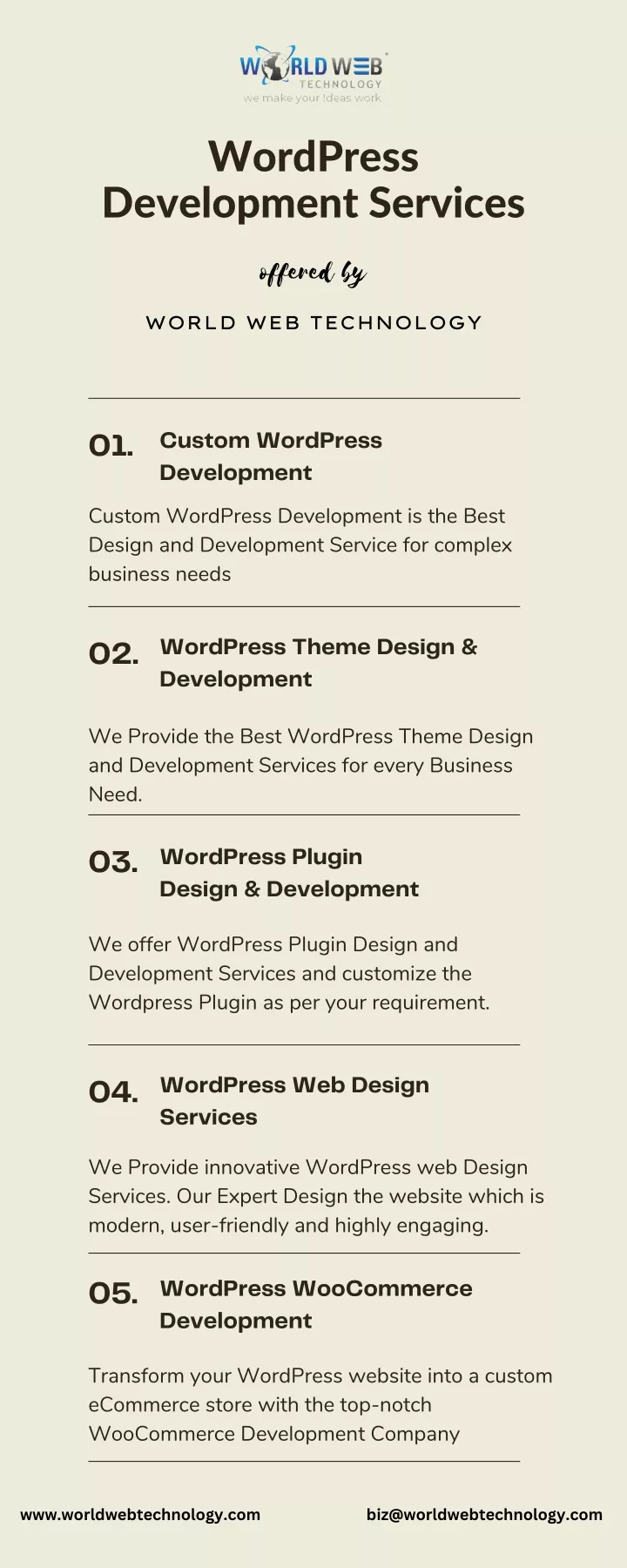 wordpress development services