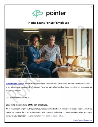 Home Loans For Self Employed
