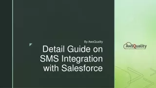 Detail Guide on SMS Integration with Salesforce