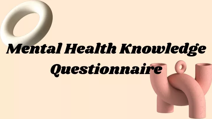 mental health knowledge questionnaire
