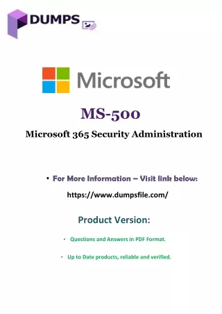 Secure High grades on first attempt with MS-500 Practice Questions