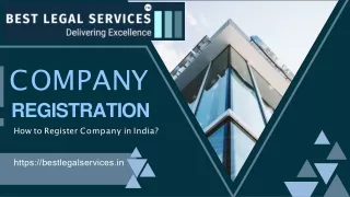 Company Registration in India - Best Legal Services