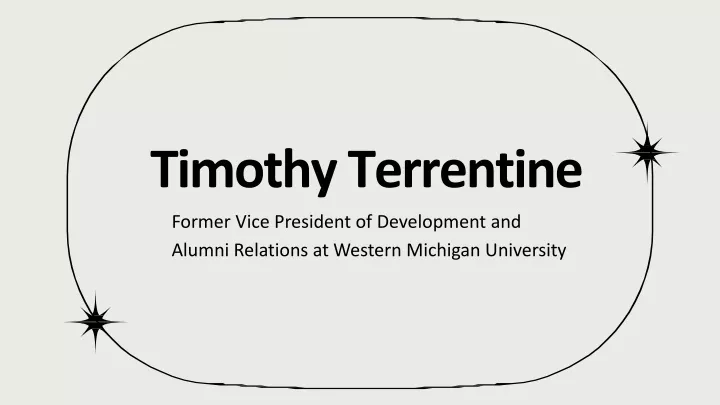 timothy terrentine