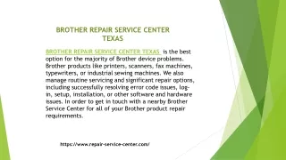 brother repair service center texas