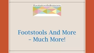 footstools and more much more