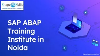SAP ABAP Training Classes in Noida with SAP Certification