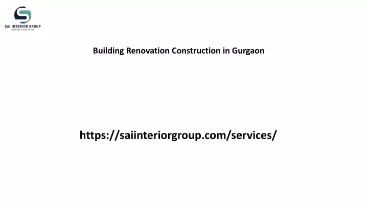 building renovation construction in gurgaon