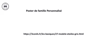 Poster de famille Personnalisé 3conils.fr