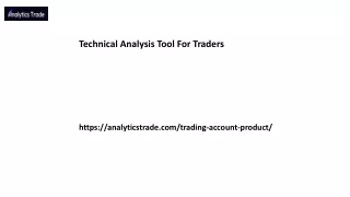 Technical Analysis Tool For Traders Analyticstrade.com