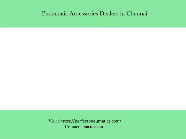 pneumatic accessories dealers in chennai