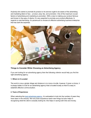 Creative advertising agency