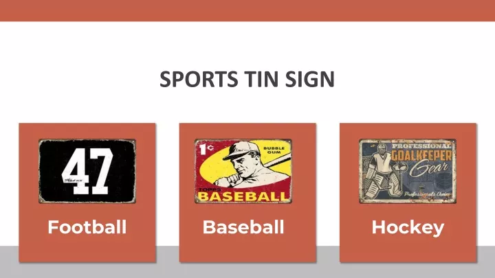 sports tin sign