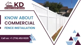 Key Essential Things You Must Know About Commercial Fence Installation - KD Fence & Decks Services