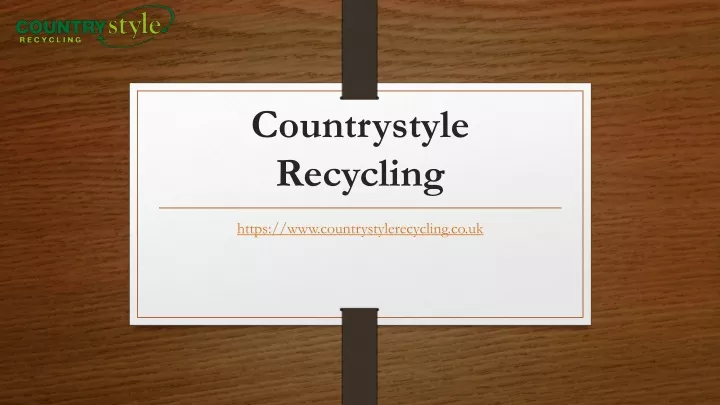countrystyle recycling