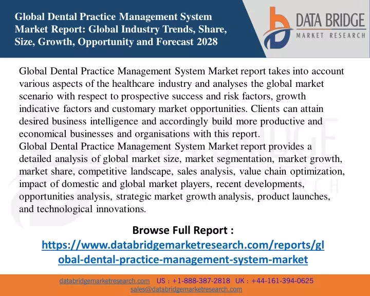 global dental practice management system market