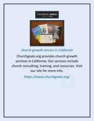 church growth service in California
