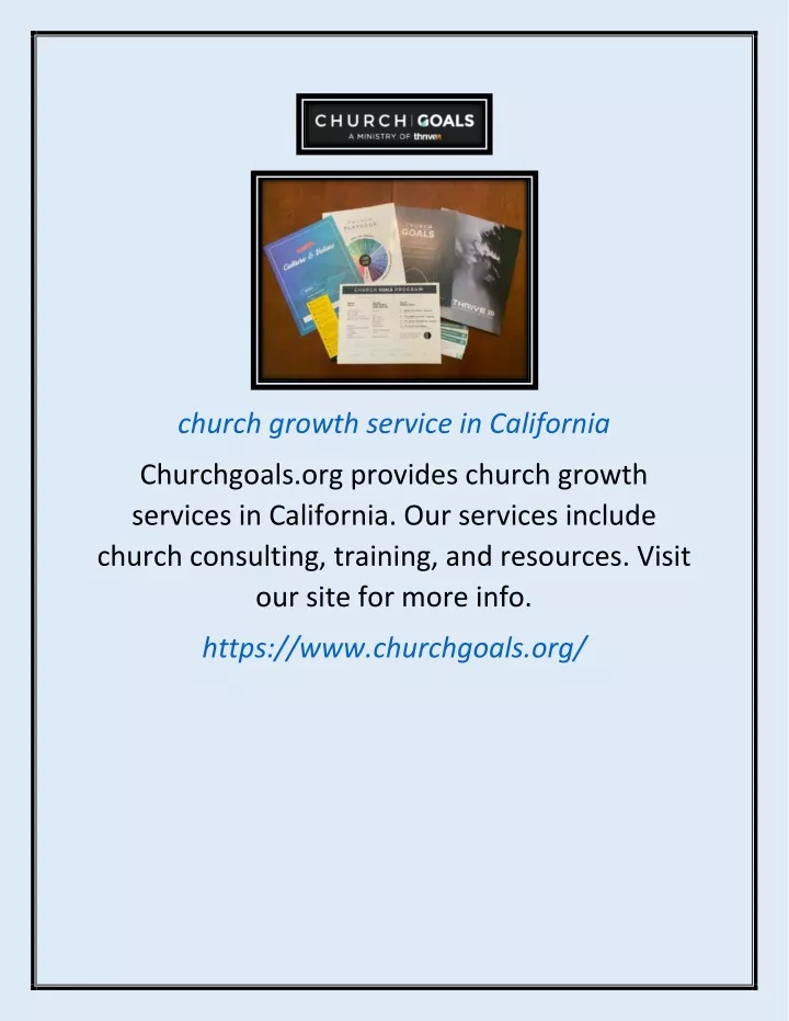 church growth service in california