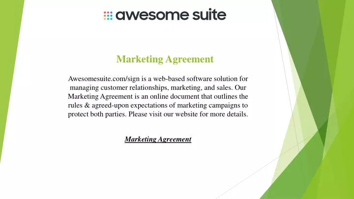 marketing agreement