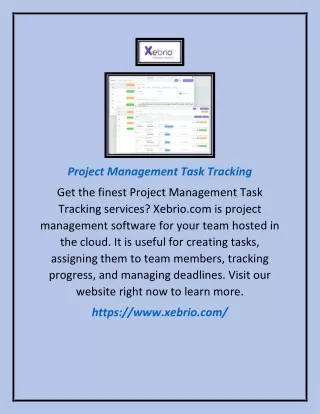 project management task tracking