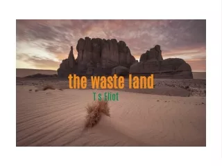 the waste land t s eliot