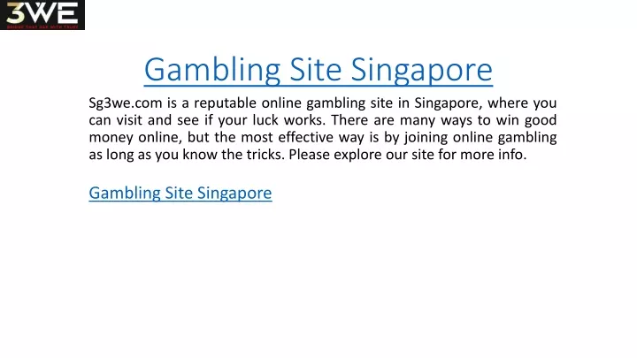 gambling site singapore