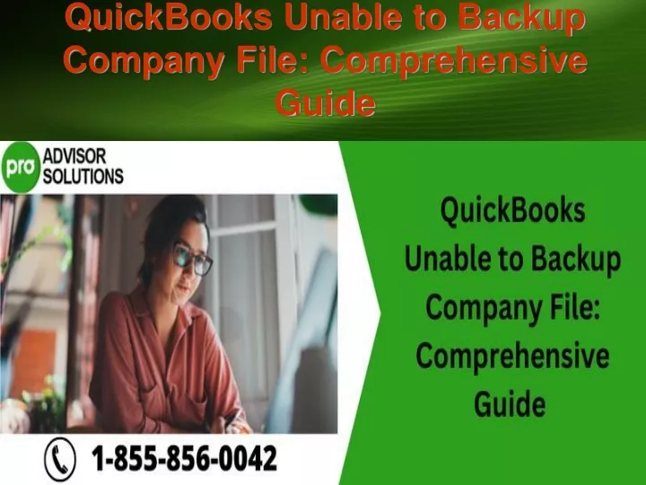 quickbooks unable to backup company file comprehensive guide