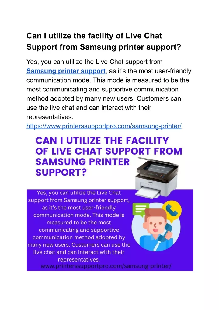 can i utilize the facility of live chat support