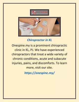 chiropractor in kl
