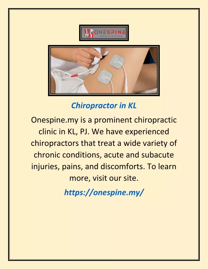 chiropractor in kl