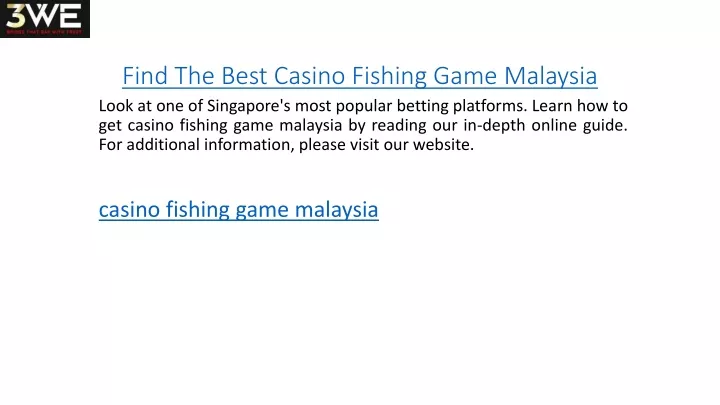 find the best casino fishing game malaysia