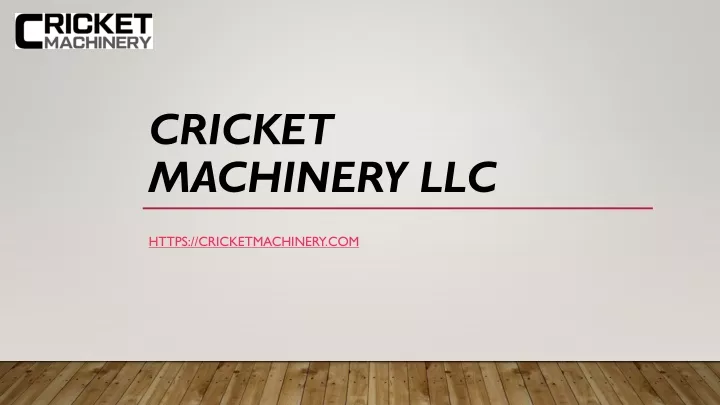 cricket machinery llc