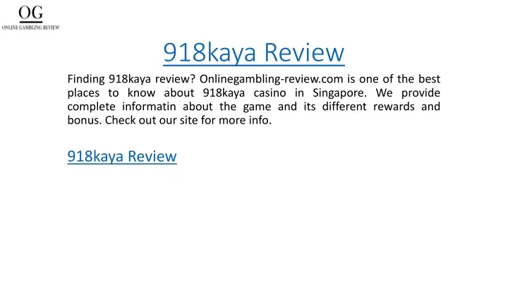 918kaya review