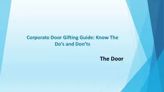 Corporate door gifting guide: Know the Do’s and Don’ts