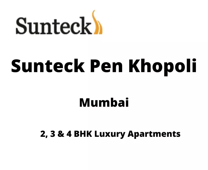 sunteck pen khopoli