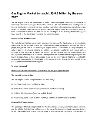 gas engine market to reach us 6 3 billion