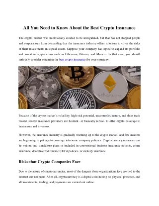 all you need to know about the best crypto