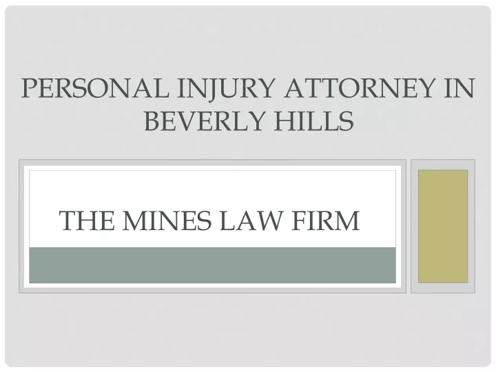 personal injury attorney in beverly hills