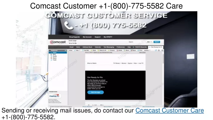 comcast customer 1 800 775 5582 care