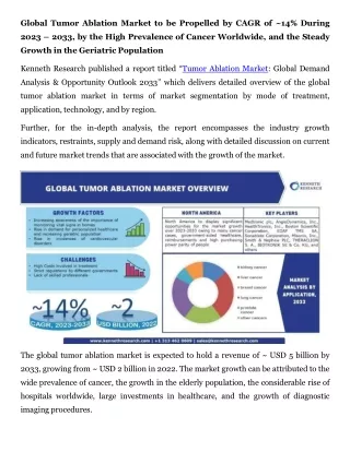 global tumor ablation market to be propelled