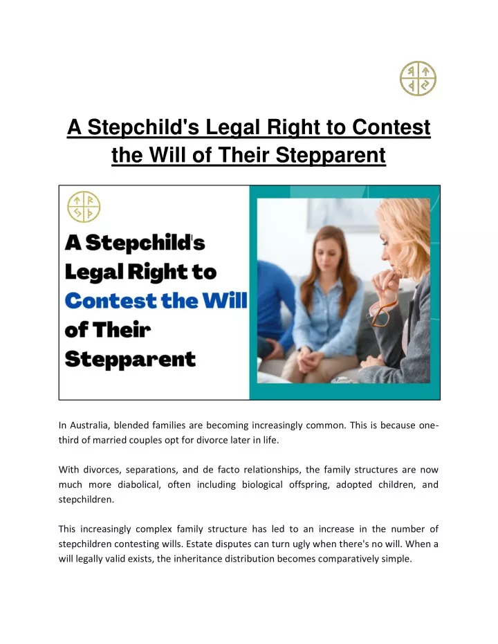 a stepchild s legal right to contest the will