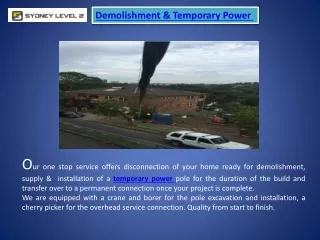 demolishment temporary power
